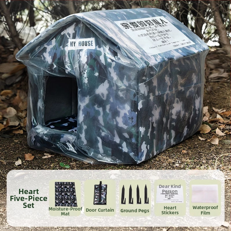 Jesen i zima topla vodootporna ljubav lutalice životinje lučna kuća mačje gnijezdo hladni snijeg šator pseća kućica gnijezdo za kućne ljubimce