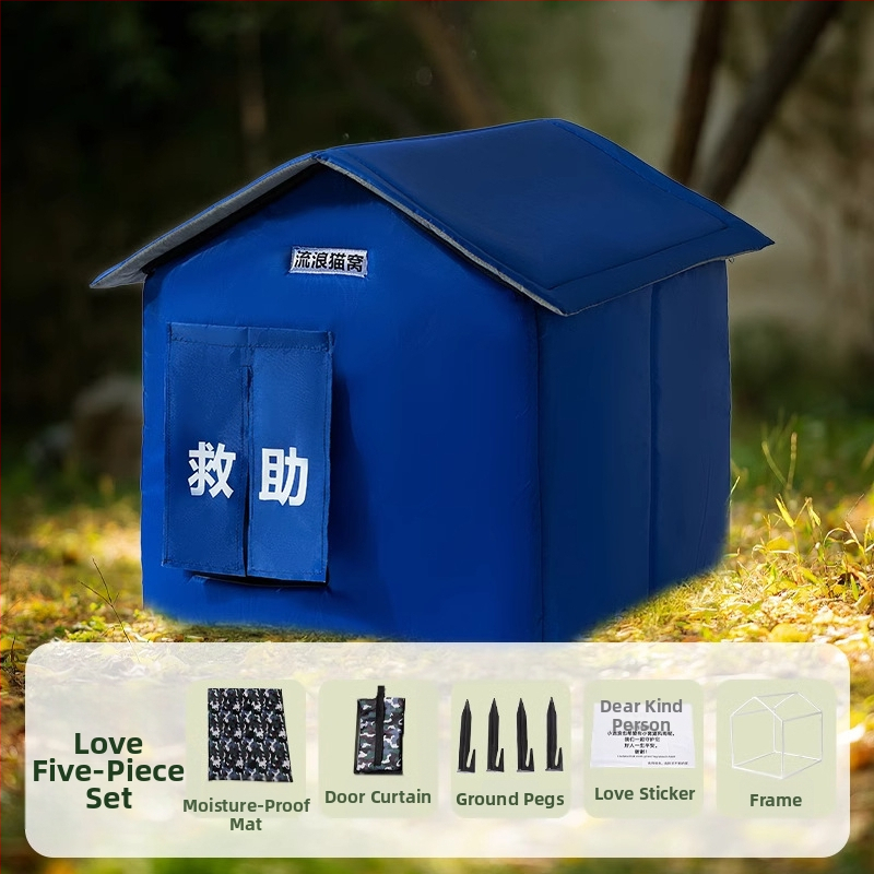 Jesen i zima topla vodootporna ljubav lutalice životinje lučna kuća mačje gnijezdo hladni snijeg šator pseća kućica gnijezdo za kućne ljubimce