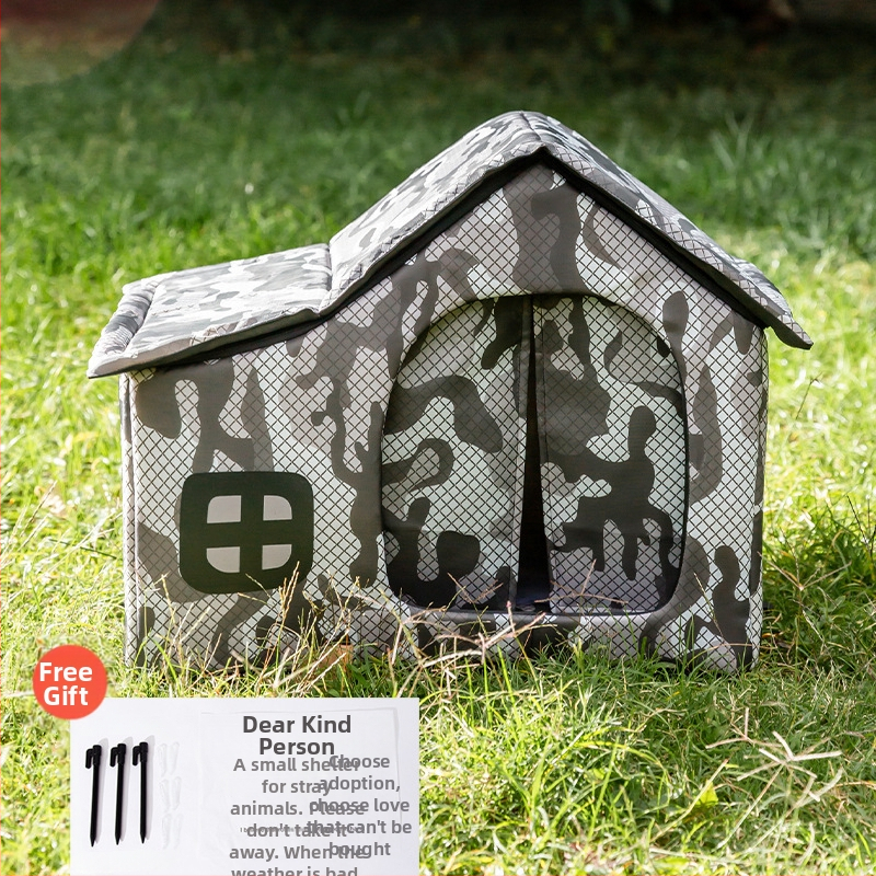 Jesen i zima topla vodootporna ljubav lutalice životinje lučna kuća mačje gnijezdo hladni snijeg šator pseća kućica gnijezdo za kućne ljubimce