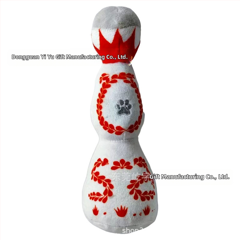 Uus laos lemmiklooma häälega pehme värviline emailiga veinipudeli kujuline koera-kassi lemmiklooma häälega pehme mänguasi