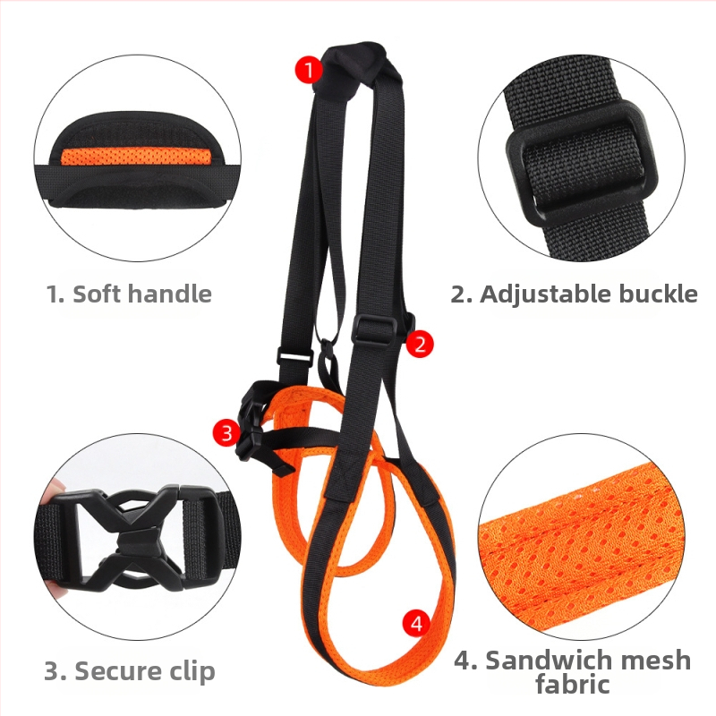 Популярен спомагателен колан за кучета за възрастни хора с увреждания, колан за разходка на кучета с регулируемо въже за сцепление с домашни любимци