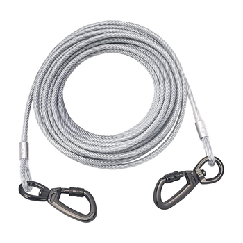 Naminių gyvūnėlių vasaros reikmenys „Amazon“ sprogimai, vandeniui atsparūs, nešvariems, raišteliams atsparūs, plieniniai vieliniai lynai, apsaugantys nuo kramtymo šunims, traukos virvė