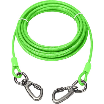 Naminių gyvūnėlių vasaros reikmenys „Amazon“ sprogimai, vandeniui atsparūs, nešvariems, raišteliams atsparūs, plieniniai vieliniai lynai, apsaugantys nuo kramtymo šunims, traukos virvė