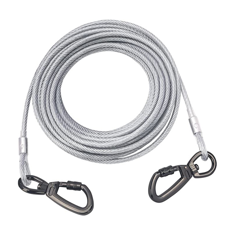 Naminių gyvūnėlių vasaros reikmenys „Amazon“ sprogimai, vandeniui atsparūs, nešvariems, raišteliams atsparūs, plieniniai vieliniai lynai, apsaugantys nuo kramtymo šunims, traukos virvė