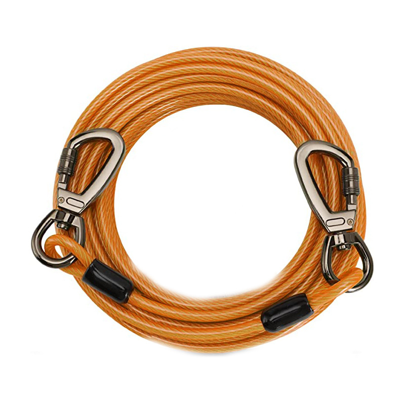 Naminių gyvūnėlių vasaros reikmenys „Amazon“ sprogimai, vandeniui atsparūs, nešvariems, raišteliams atsparūs, plieniniai vieliniai lynai, apsaugantys nuo kramtymo šunims, traukos virvė