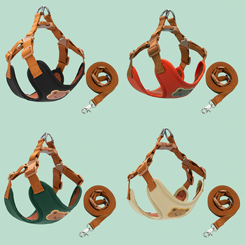 Lemmiklooma rinnarihmaga veojõuülikond Väikesele ja keskmise suurusega koerale Jalutamiseks mõeldud multifunktsionaalne köis reguleeritava vestiga