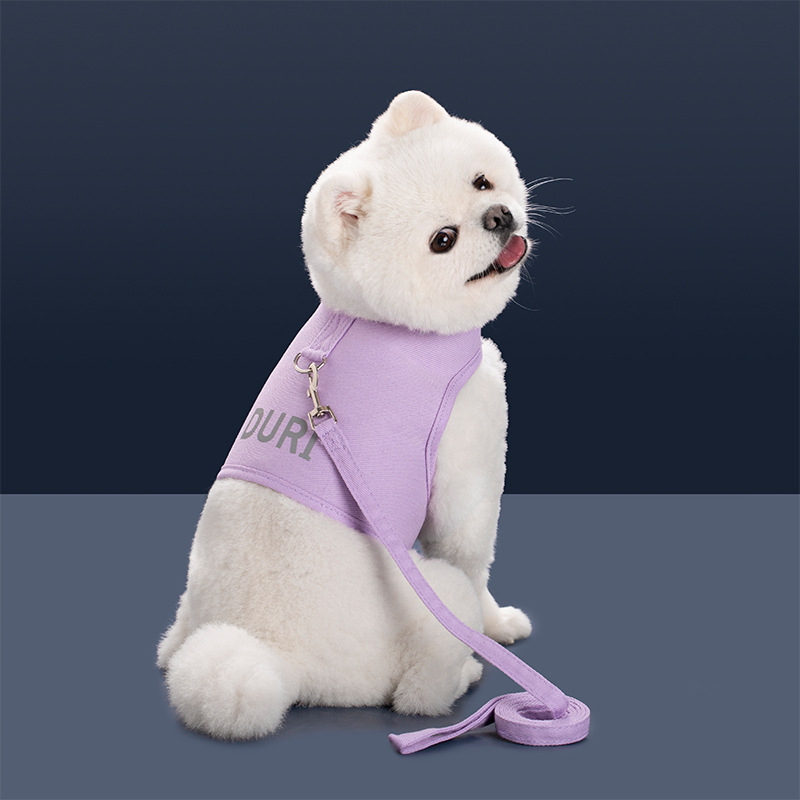 Lemmiklooma rinnarihmaga veojõuülikond Väikesele ja keskmise suurusega koerale Jalutamiseks mõeldud multifunktsionaalne köis reguleeritava vestiga