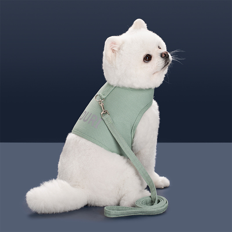 Lemmiklooma rinnarihmaga veojõuülikond Väikesele ja keskmise suurusega koerale Jalutamiseks mõeldud multifunktsionaalne köis reguleeritava vestiga