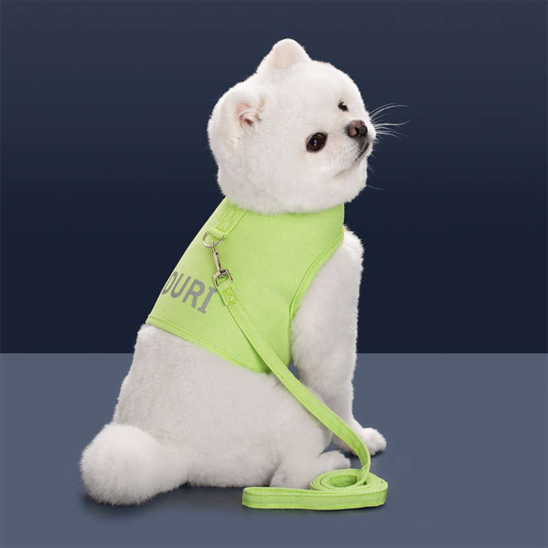 Lemmiklooma rinnarihmaga veojõuülikond Väikesele ja keskmise suurusega koerale Jalutamiseks mõeldud multifunktsionaalne köis reguleeritava vestiga