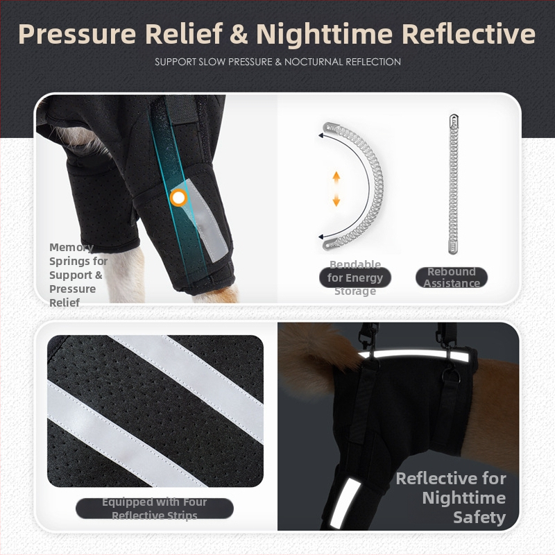 Помощен колан за кучета Новата дишаща защита тип „рибена кост“ на Amazon, гръбначен стълб, обучение на кучета на горния етаж, защитно оборудване за домашни любимци