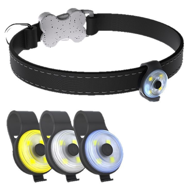 Нощна лампа против изгубване на кучета, нощна лампа за разходка, светеща висулка, LED лампа за разходка на кучета, светеща лампа за кученца, нощна безопасност за домашни любимци