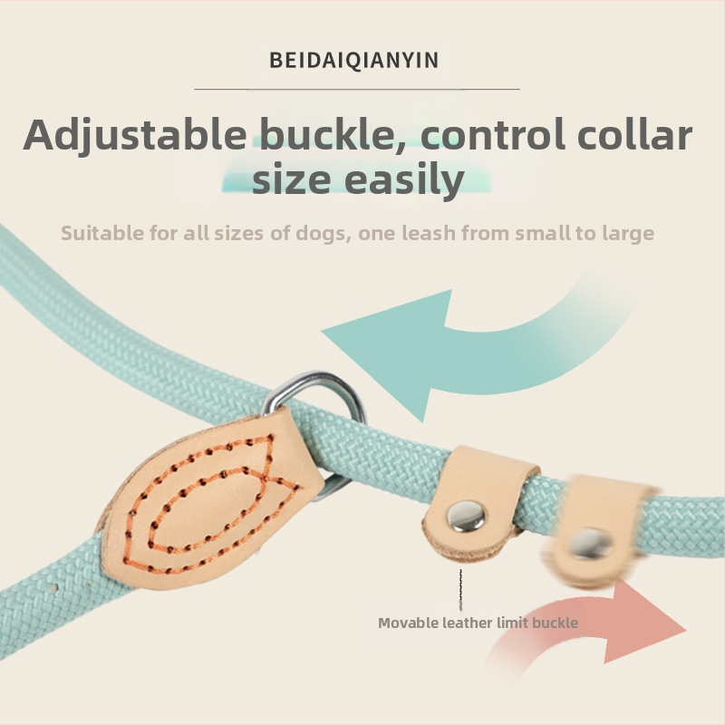 Взривобезопасна каишка за кучета с интегрирано P въже P верига Дебела каишка за кучета Универсална каишка за кучета за малки, средни и големи кучета