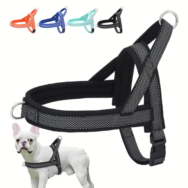 Lesă nouă pentru câini, respirabilă, reflectorizantă, ham pentru animale de companie, ham pentru câini mici și mijlocii, cel mai bine vândut de pe Amazon