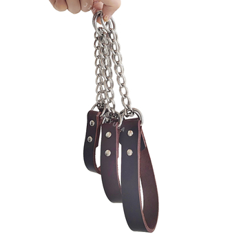 Nerūdijančio plieno odinis šunų antkaklis, argono lanko suvirinimas, besiūlė plieninė grandinė, trikampė, P grandinės galvutės sluoksnis, karvės odos, atspari sprogimui