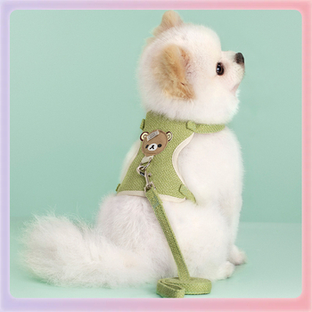✅ Λουρί σκύλου τύπου γιλέκου Teddy Bichon Μικρό και μεσαίου μεγέθους ιμάντας σκύλου Σχοινί για περπάτημα γάτας Εργοστάσιο ειδών κατοικίδιων ζώων