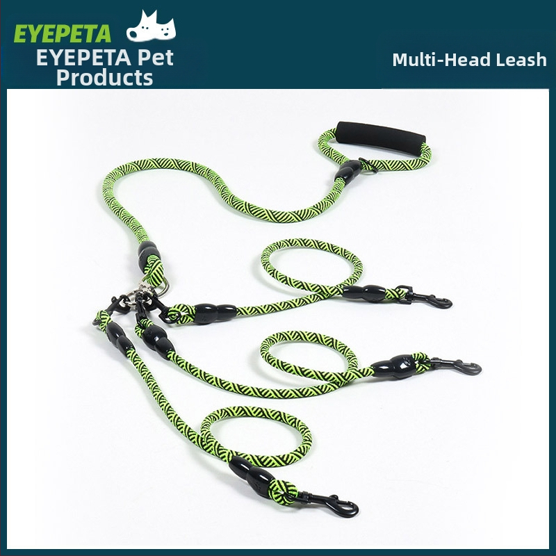 Üks-kolmele lemmiklooma jalutusrihm, üks-kahele jalutusrihm, koera jalutusrihm, mitmepeaga kahepeaga eemaldatav hulgimüük