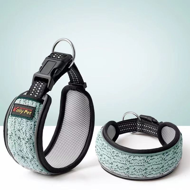 XZ [Megztos medžiagos] Šuns antkaklis, apsaugantis nuo liesėjimo, skirtas mažiems, vidutiniams ir dideliems labradoro šunims, pastorintas kaklo žiedas.