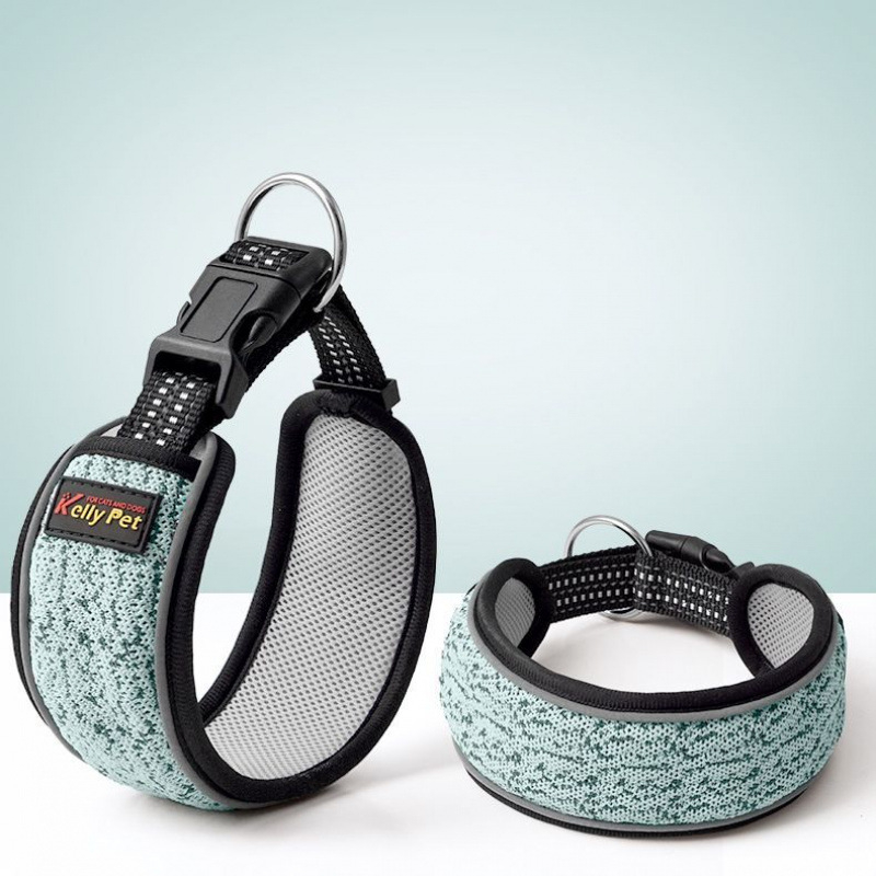 XZ [Megztos medžiagos] Šuns antkaklis, apsaugantis nuo liesėjimo, skirtas mažiems, vidutiniams ir dideliems labradoro šunims, pastorintas kaklo žiedas.