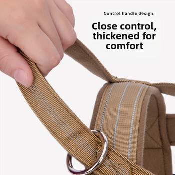 Lauko taktinio dresūros šunų drabužiai su krūtinės diržu Naminių gyvūnėlių drabužiai dresūros liemenė Didelių šunų drabužiai Naminių gyvūnėlių drabužiai Liemenė