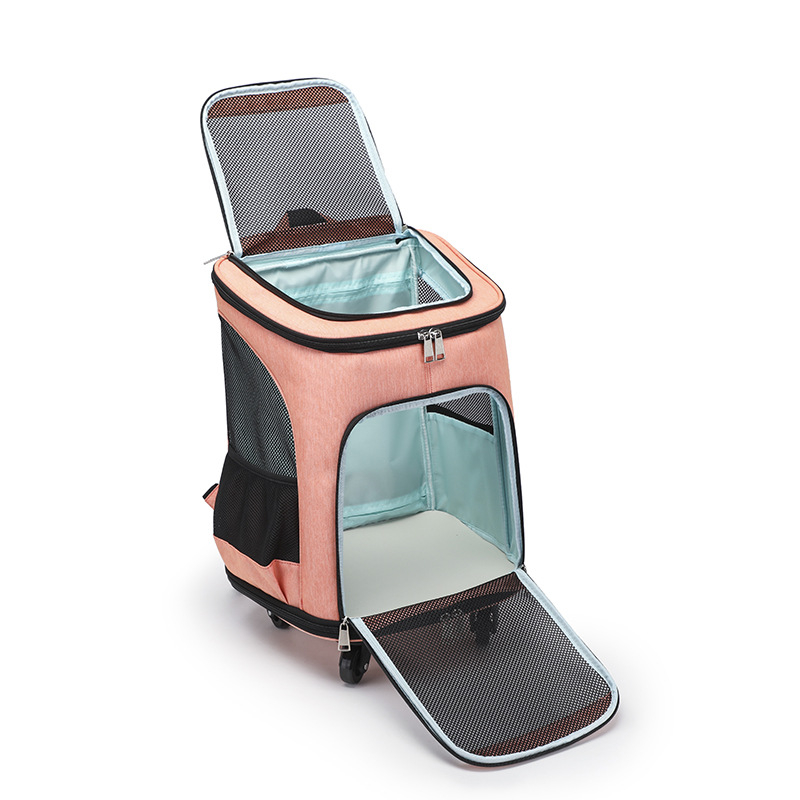 Augintinių krepšys, kuprinė, vežimėlis, krepšys išeigoms, katėms, šunims, nešiojamas vežimėlio dėklas, kvėpuojantis, sulankstomas augintinių kuprinė