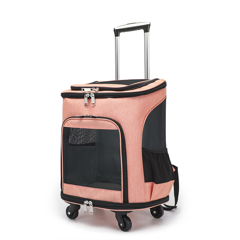 Augintinių krepšys, kuprinė, vežimėlis, krepšys išeigoms, katėms, šunims, nešiojamas vežimėlio dėklas, kvėpuojantis, sulankstomas augintinių kuprinė