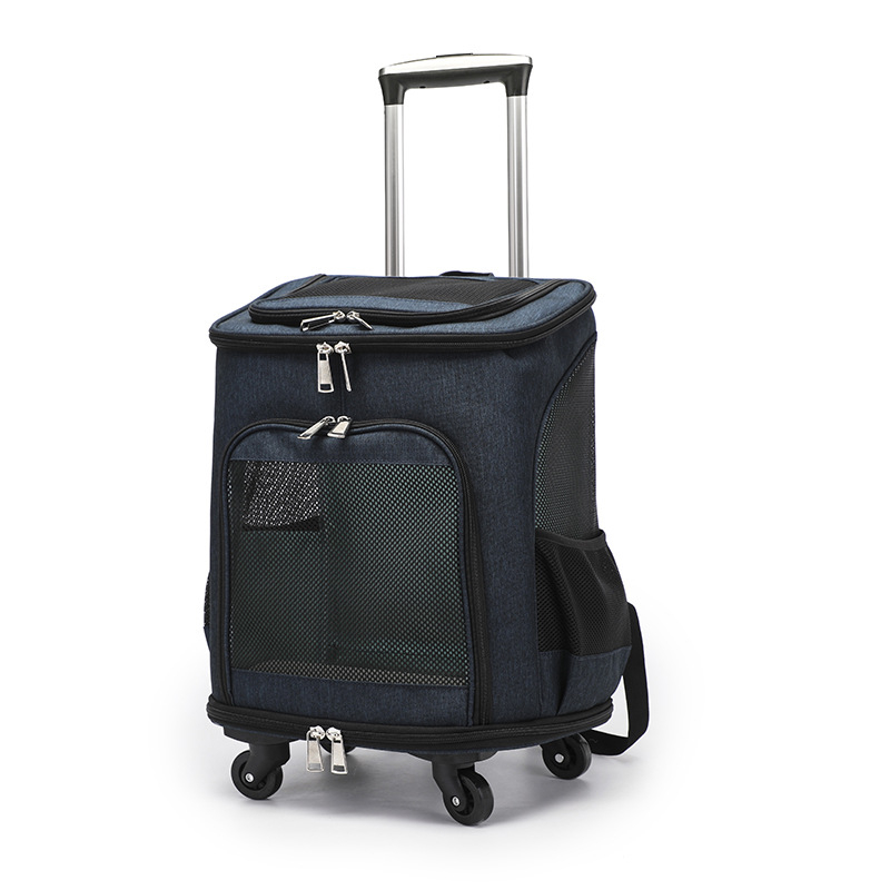 Augintinių krepšys, kuprinė, vežimėlis, krepšys išeigoms, katėms, šunims, nešiojamas vežimėlio dėklas, kvėpuojantis, sulankstomas augintinių kuprinė