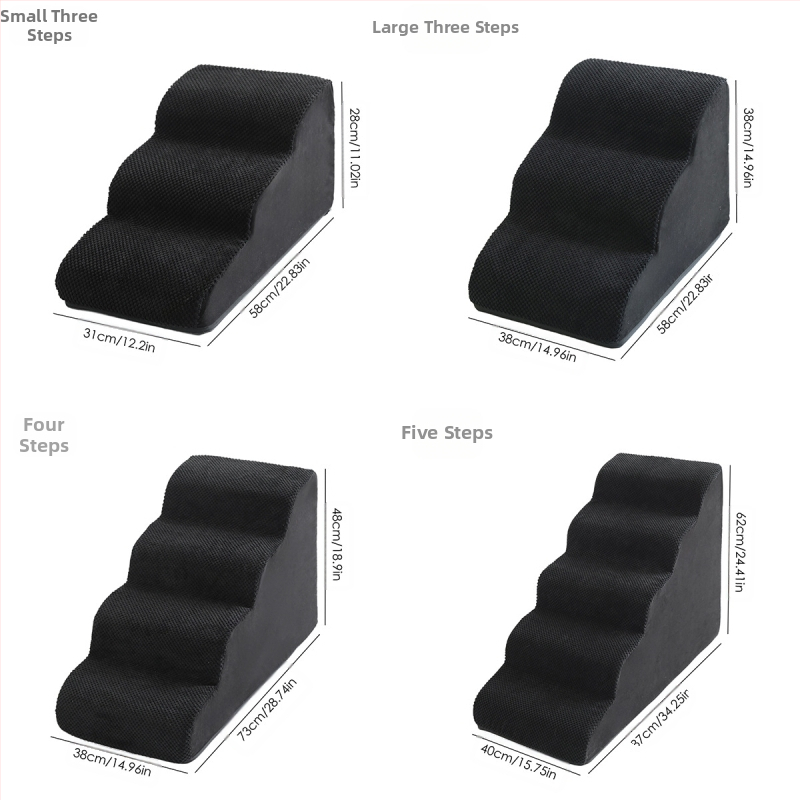 Scară pentru animale de companie Amazon tumu Xiyin, canapea extensibilă în sus și în jos, cu burete, treaptă în pantă, pentru pisici și câini mici