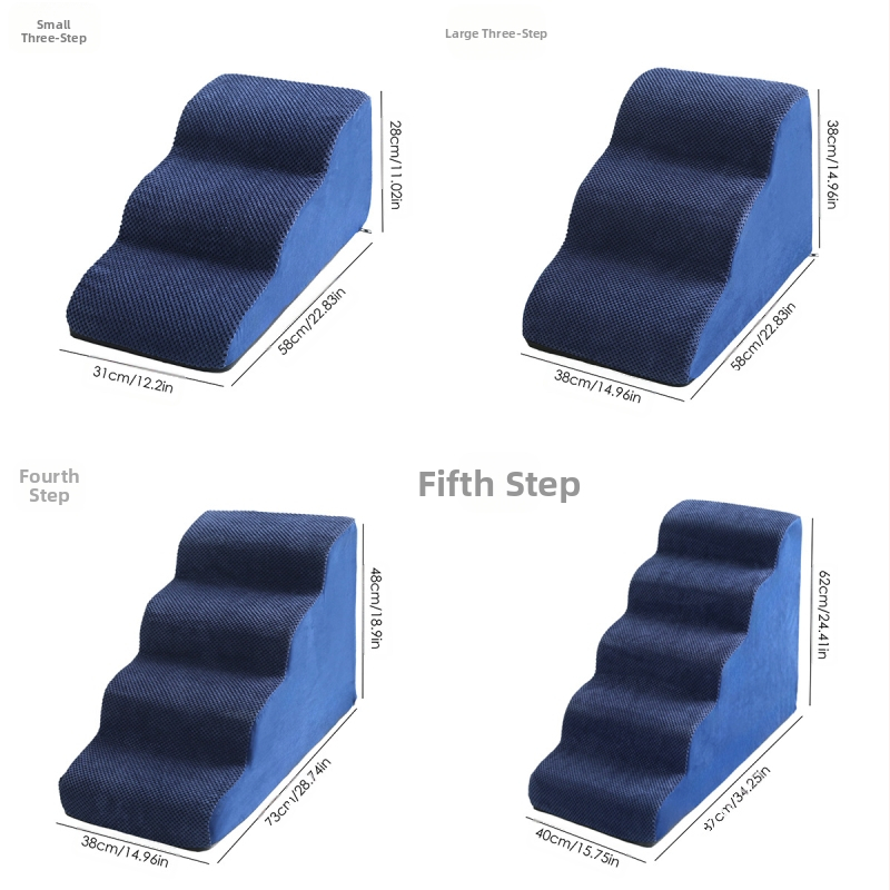 Scară pentru animale de companie Amazon tumu Xiyin, canapea extensibilă în sus și în jos, cu burete, treaptă în pantă, pentru pisici și câini mici