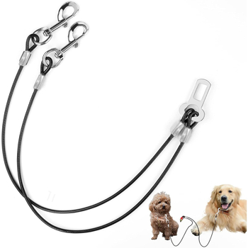 Ühe-kahe lemmiklooma auto turvavöö koera reisimiseks auto veojõuköis auto fikseeritud turvapandlaga hammustusvastane koerakett