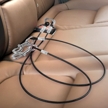 Ühe-kahe lemmiklooma auto turvavöö koera reisimiseks auto veojõuköis auto fikseeritud turvapandlaga hammustusvastane koerakett