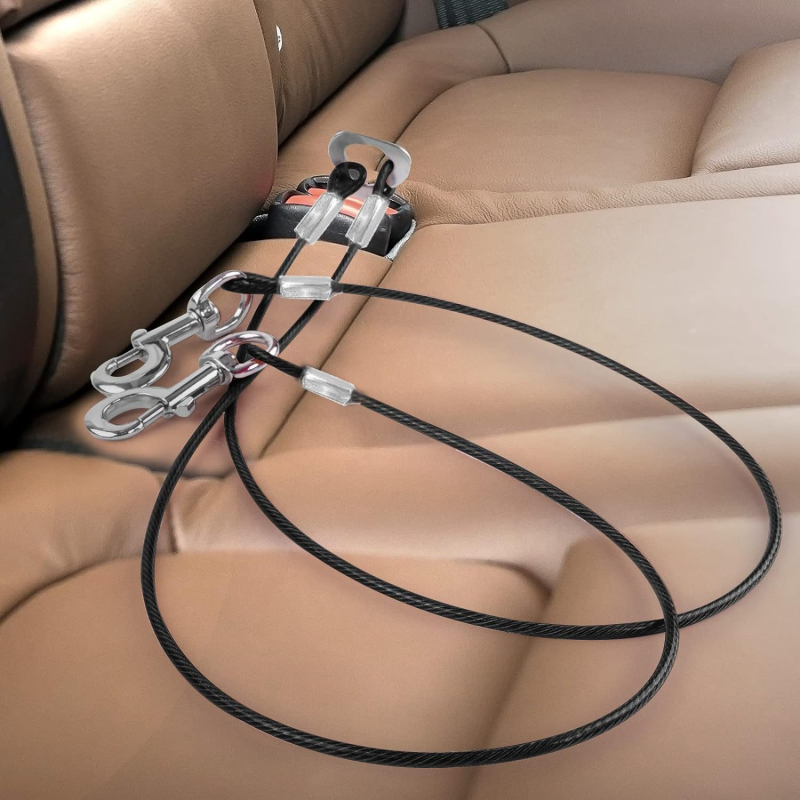 Ühe-kahe lemmiklooma auto turvavöö koera reisimiseks auto veojõuköis auto fikseeritud turvapandlaga hammustusvastane koerakett