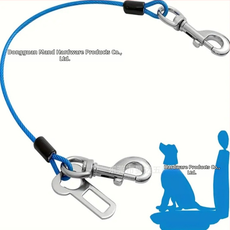 Колан за безопасност на домашни любимци, кола, куче, пътуване с кола, теглително въже с фиксирана катарама, въже против ухапване, въже за кучета, Amazon