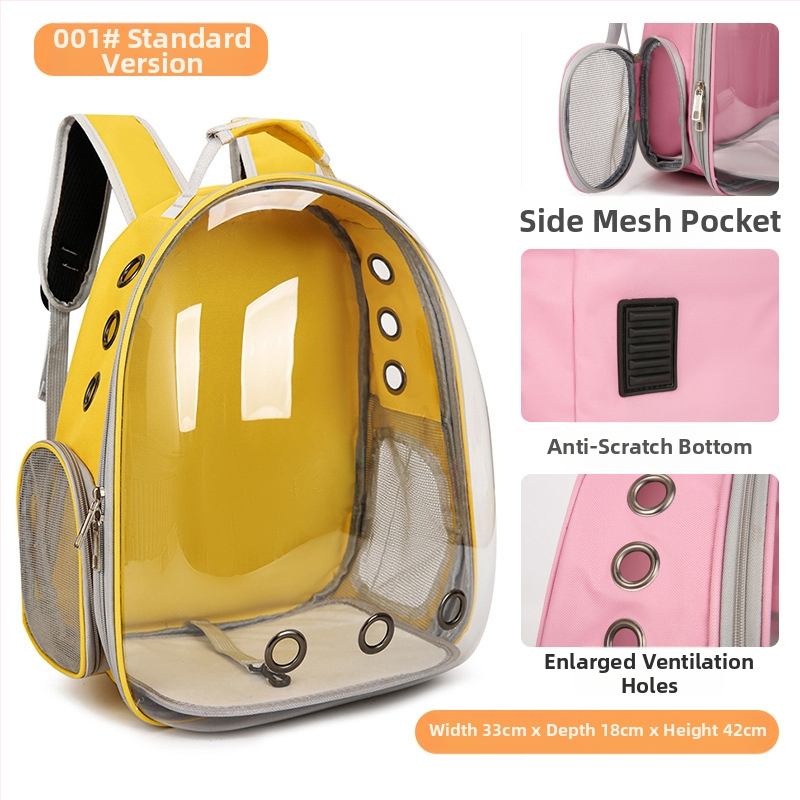 Kassikoti lemmiklooma seljakott väljaminev kaasaskantav läbipaistev kosmosekapsli lemmiklooma kott panoraamvaatega kassitarbed hingav seljakott