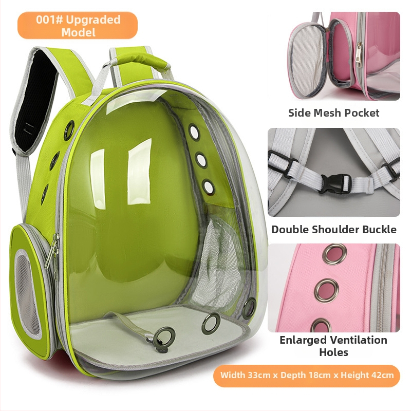 Kassikoti lemmiklooma seljakott väljaminev kaasaskantav läbipaistev kosmosekapsli lemmiklooma kott panoraamvaatega kassitarbed hingav seljakott