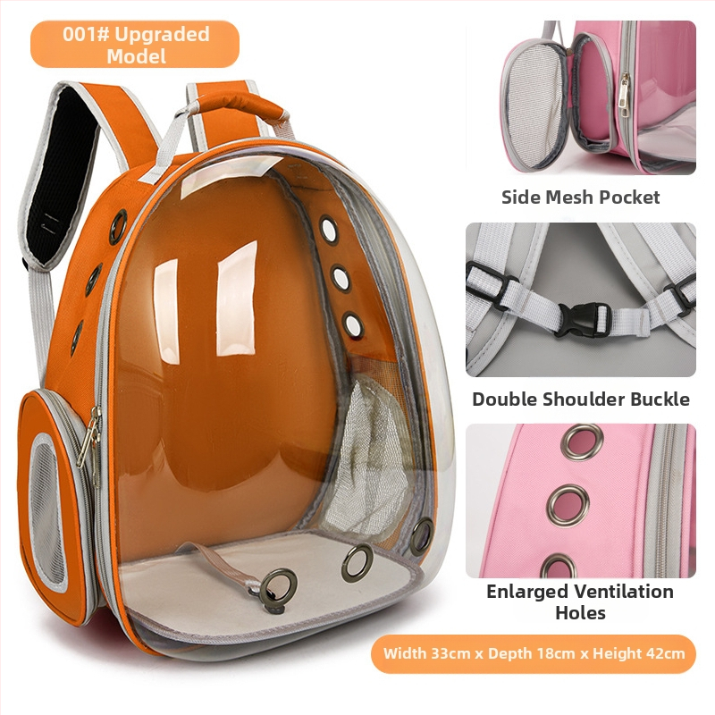 Kassikoti lemmiklooma seljakott väljaminev kaasaskantav läbipaistev kosmosekapsli lemmiklooma kott panoraamvaatega kassitarbed hingav seljakott
