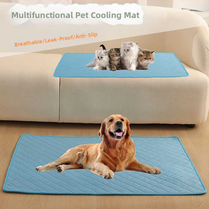 Cezhraničný nový produkt Chladiaca podložka pre psov Vodotesná a vodotesná chladiaca podložka pre mačky Letná podložka pre domáce zvieratá Hodvábna podložka pre domáce zvieratá s ľadom, protišmyková