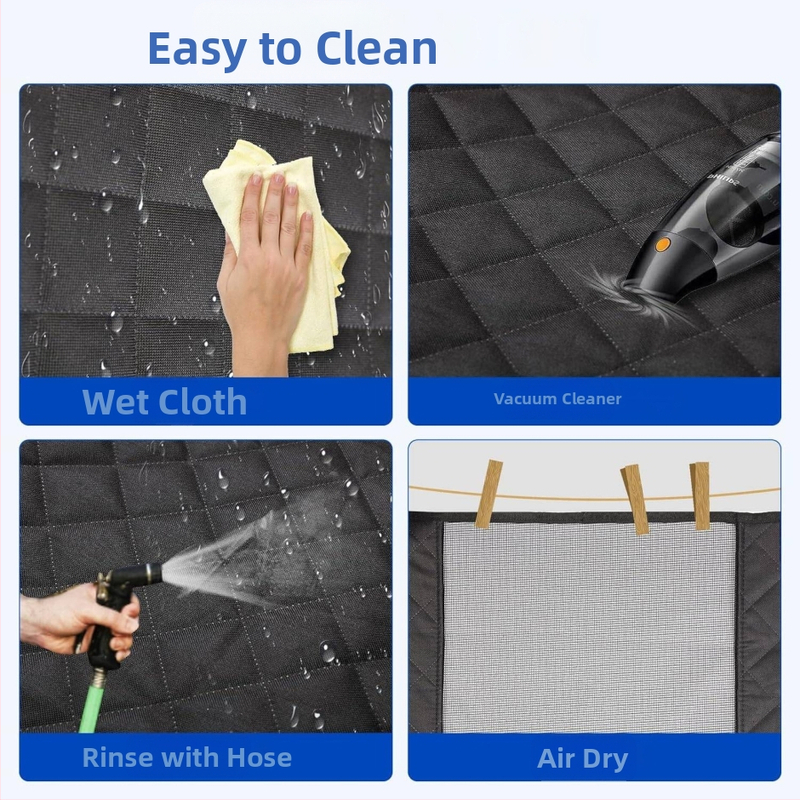 Prešívaná bavlnená podložka na zadné sedadlo psa z 600D materiálu, pre domáce zvieratá, cezhraničné potreby, odolná voči znečisteniu a vode