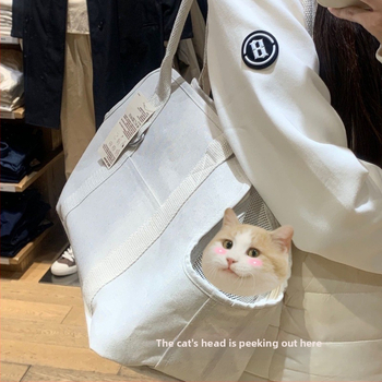 Lemmiklooma väljasõidukott Uus trendikas kott Polüesterkiust puuvilla ja linase segust lemmikloomakottide tarvikud Kassikott hulgimüük Tasuta saatmine