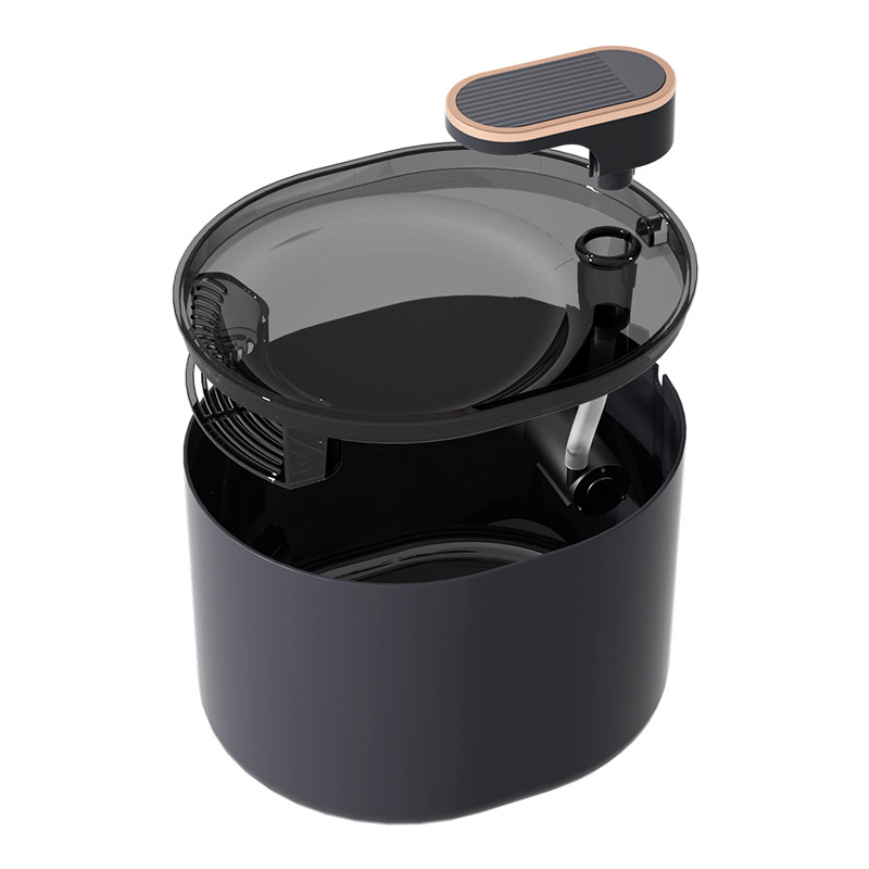 Naminių gyvūnėlių produktų vandens dozatorius su įjungiamu nutildytu aktyvuotos anglies filtru, automatine cirkuliacija, 3 l didelės talpos katėms ir šunims, galima siųsti