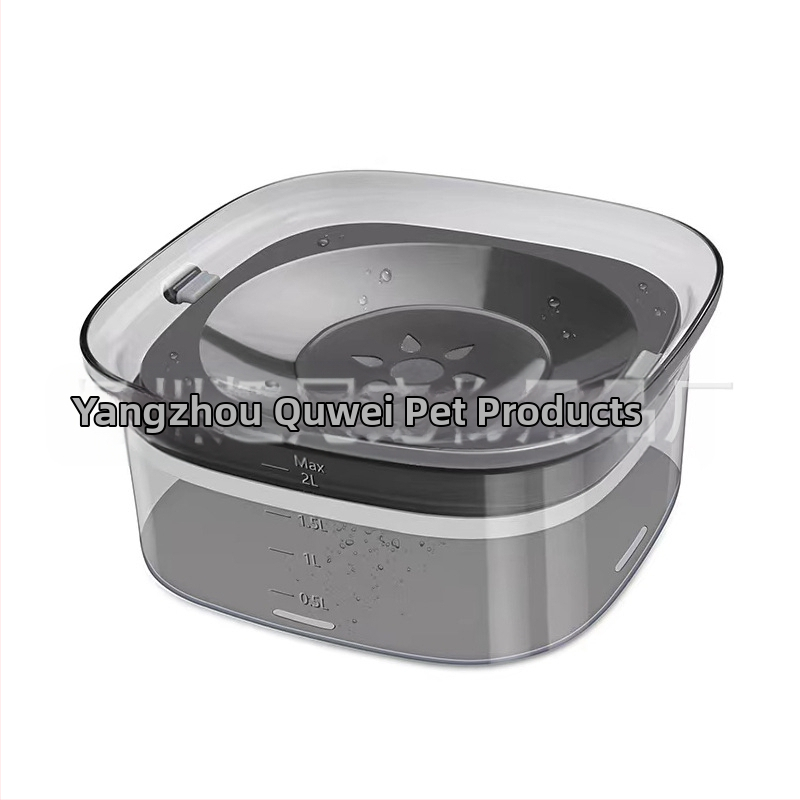 Amazon karstā izpārdošana lielas ietilpības caurspīdīga mājdzīvnieku ūdens bļoda bez mitras mutes kaķu suņu ūdens bļoda mājdzīvnieku peldoša bļoda barības piederumi