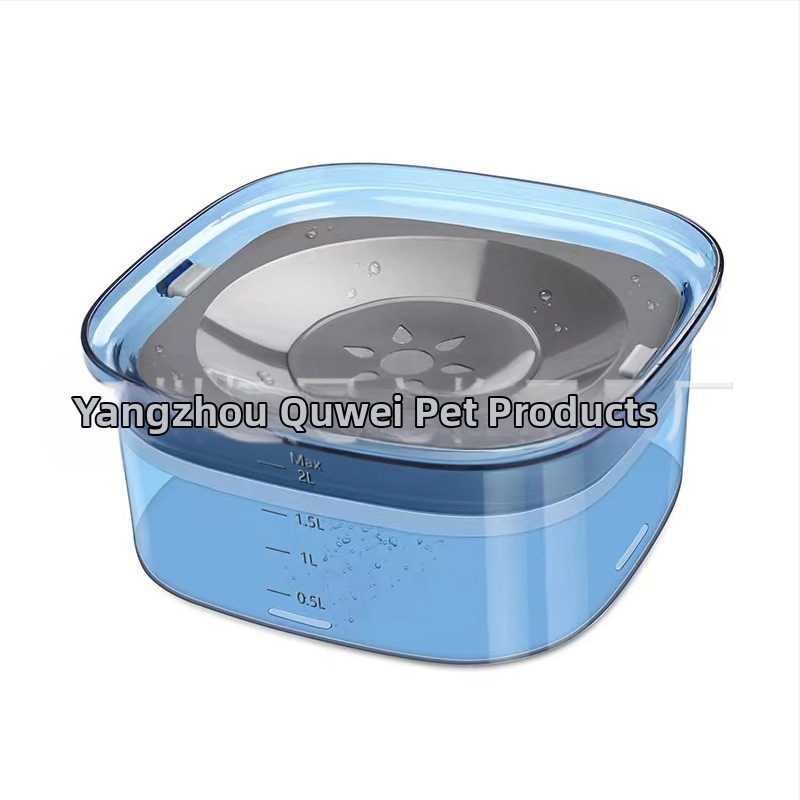 Amazon karstā izpārdošana lielas ietilpības caurspīdīga mājdzīvnieku ūdens bļoda bez mitras mutes kaķu suņu ūdens bļoda mājdzīvnieku peldoša bļoda barības piederumi