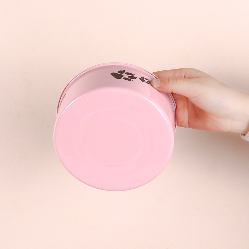 Pārrobežu karsta nerūsējošā tērauda suņu bļoda ar pretsitieniem kaķu bļoda liela suņu mājdzīvnieku bļoda lielas ietilpības suņu rīsu bļoda suņu šķīvis