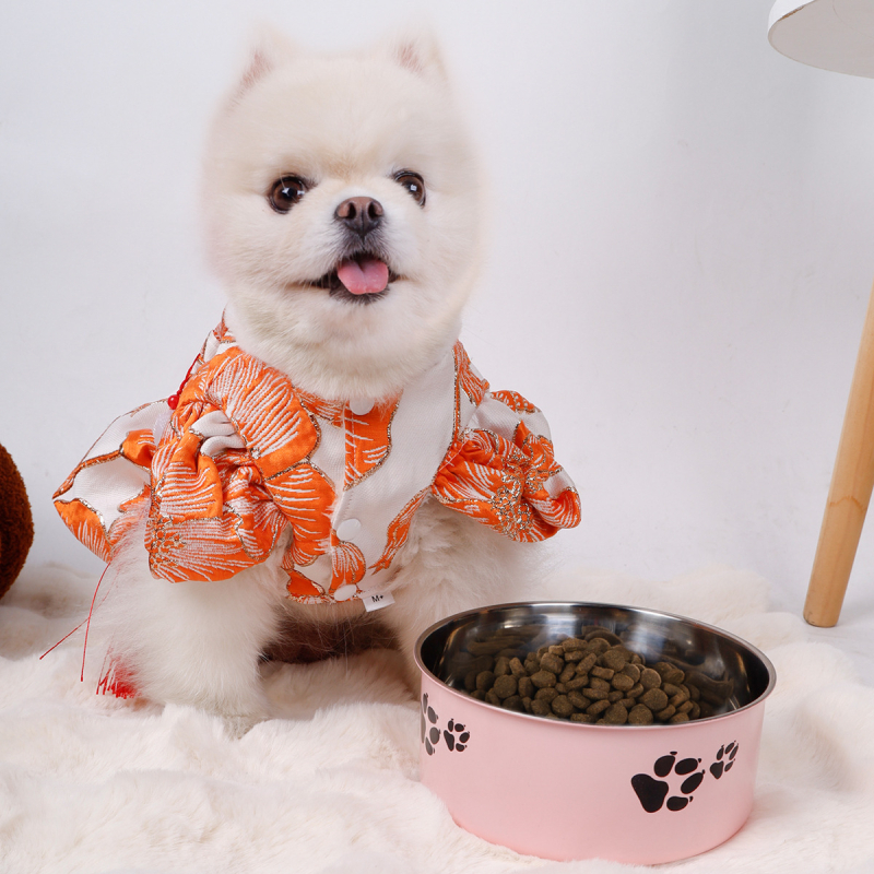 Pārrobežu karsta nerūsējošā tērauda suņu bļoda ar pretsitieniem kaķu bļoda liela suņu mājdzīvnieku bļoda lielas ietilpības suņu rīsu bļoda suņu šķīvis