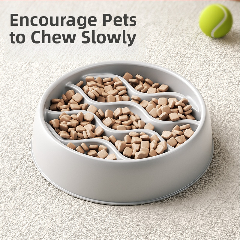 Suure mahutavusega kassikauss, paksendatud kassikauss, pritsmekindel topeltkauss, lemmikloomatoidukauss, toidukauss, aeglaselt sööv kauss, lämbumisvastane aeglase toidu kauss