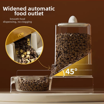 Automatinis kačių ėdalo dubenėlis katėms, ryžių dubenėlis maistui šunims, dvigubas dubenėlis geriamajam vandeniui, kačių artefaktams, geriamajam vandeniui, viskas viename aparate