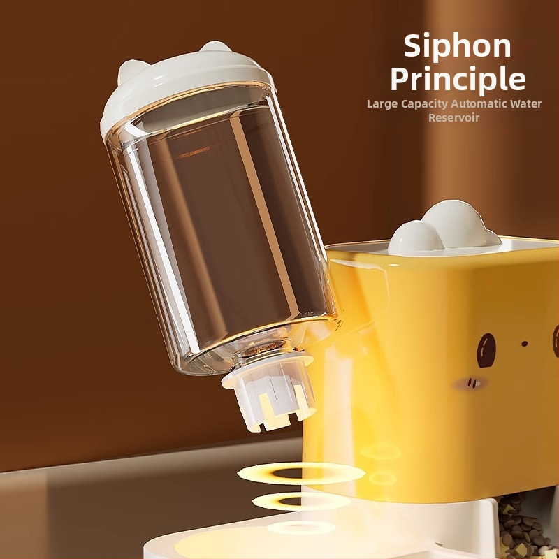 Автоматична хранилка за котешка храна, купа за котешка храна, купа за ориз, купа за кучешка храна, двойна купа за питейна вода, хранене с котешка храна, артефактна питейна вода, машина „всичко в едно“.