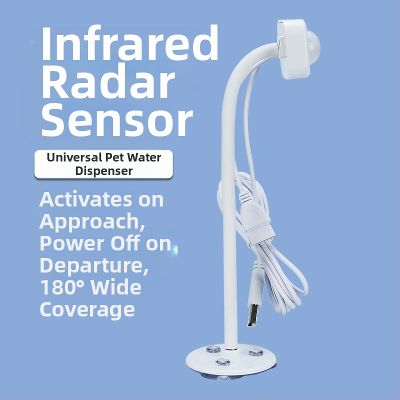Lemmiklooma veejagaja nutikas andur infrapuna radari induktsioonkass lähedal automaatne jooksva vee söötmine energiasäästlik vaigistus
