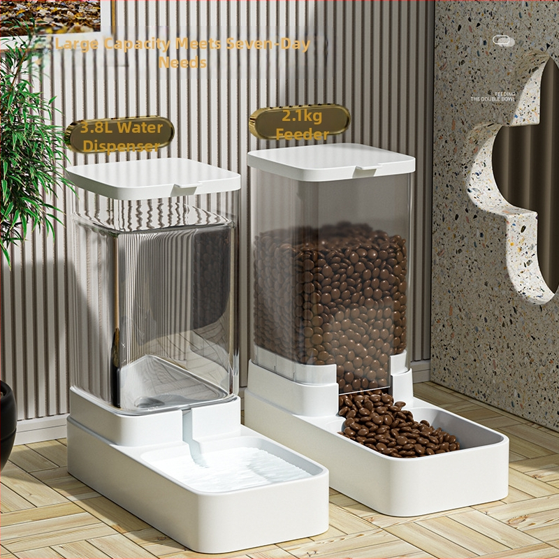 Lemmikloomade automaatne söötja, kassijootur, koerakauss, keskmise suurusega koertele mõeldud veesöötmisbassein, kombineeritud teravilja hoiutünn
