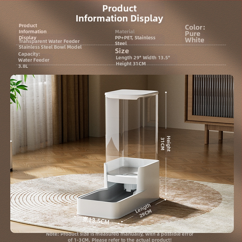 Lemmikloomade automaatne söötja, kassijootur, koerakauss, keskmise suurusega koertele mõeldud veesöötmisbassein, kombineeritud teravilja hoiutünn