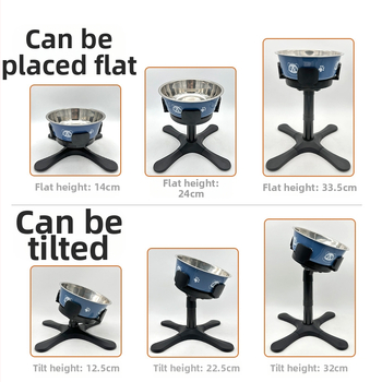 Uus lemmikloomade kaussi kronstein, tõstetav, reguleeritava kõrgusega, ümberkukkumisvastane, kõrge jalaga kallutatav koerakauss, sobib keskmistele ja suurtele koertele.